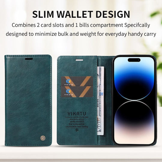 Yikatu Yk-006 Book Case Green Blue Oppo Reno16 5G Reno16 Pro 5G