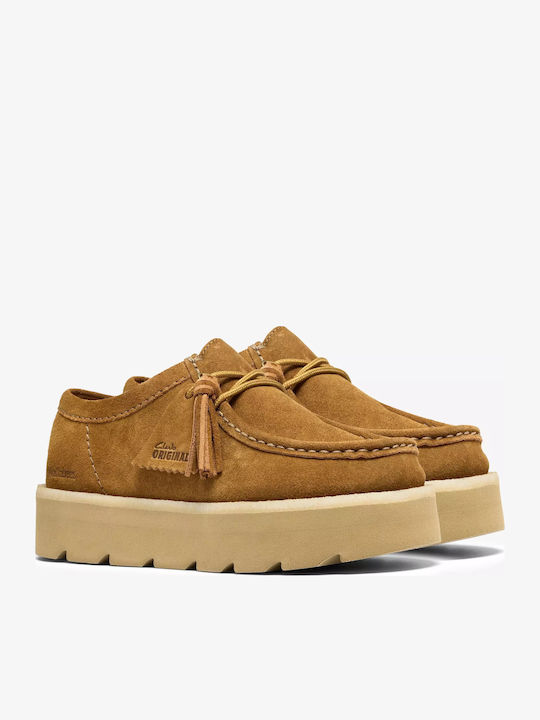 Meare Damen-Lederloafer in Tabakbraun
