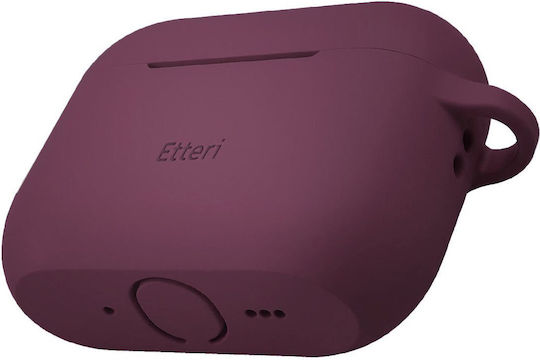 Etteri Силиконов калъф за AirPods Pro 3 тъмна череша