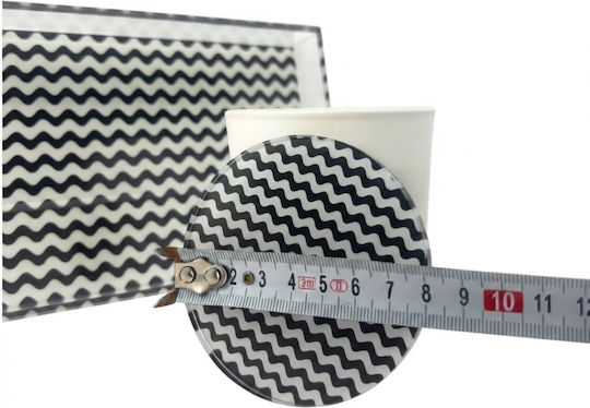 Plexilab Decorative Glass Round Tray 23x13x3cm