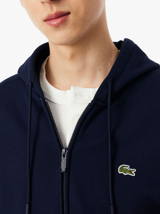 Hooded Cardigan Navy