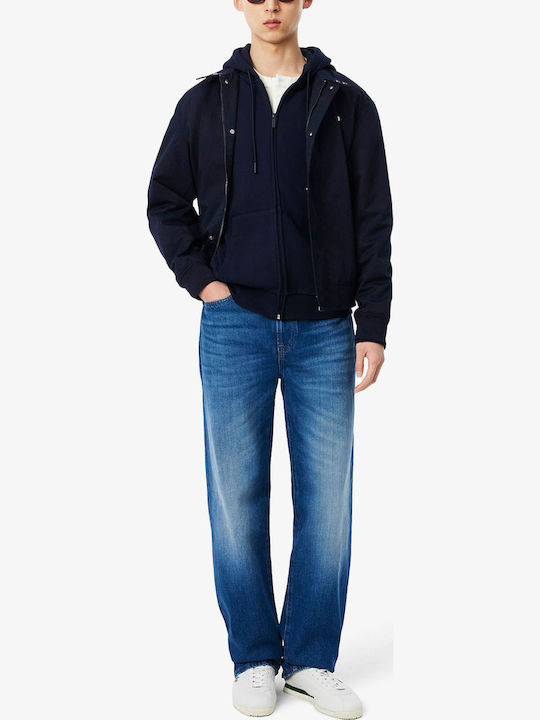 Hooded Cardigan Navy