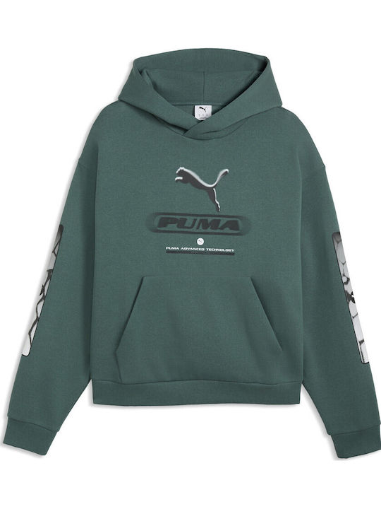 PUMA Graphic Hoodie Green