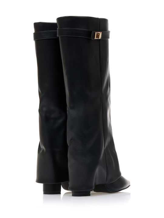 Damenstiefel mit Hohem Absatz Schwarz
