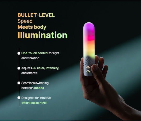 Paradise Pleasure Products Illumination Δονητής Bullet με Απομακρυσμένο Έλεγχο Λευκός