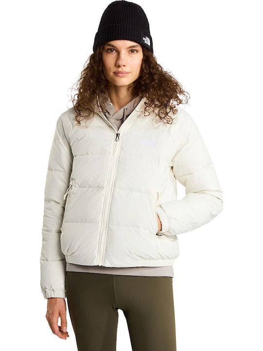 Hydrenalite Късо Дамско Puffer Якето За Зимата Бяло