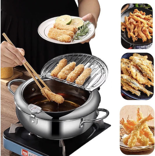 Oală Friteuză Din Oțel Inoxidabil 3.2lt
