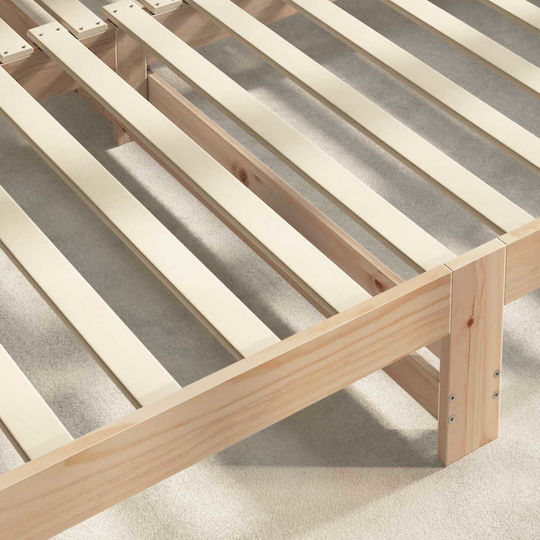Ergonomic Bed Frame for Single Mattress 90x6cm