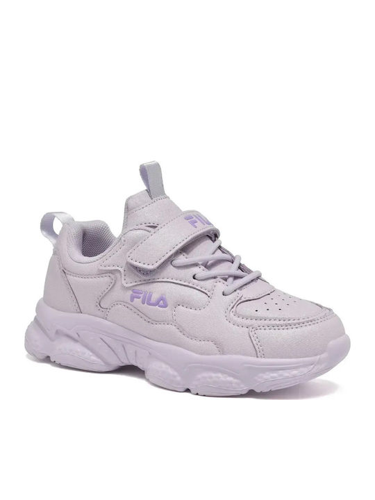 Kinder Sneaker mit Bügel- und Schleifenverschluss Lila