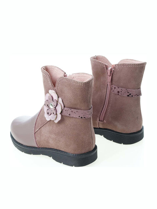 Anatomische Wildleder Kinderstiefel Rosa