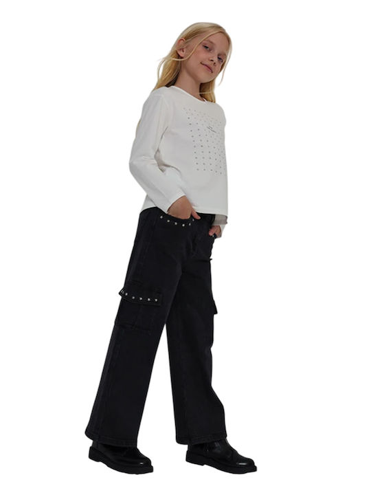 Boboli Kids' Jeans Trousers Black