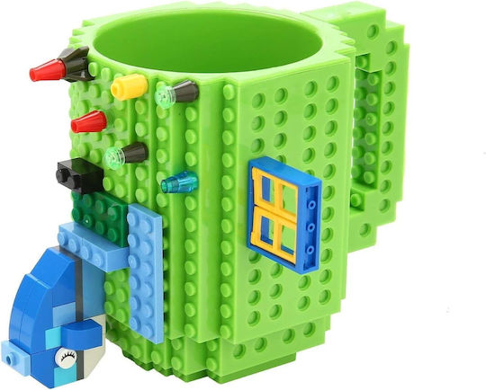 Build-on Brick Cană Plastică Verde