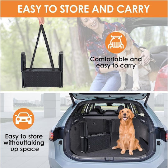 Waterproof Car Steps for Dog Black
