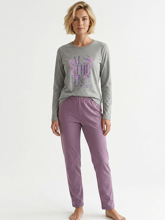 Nina Club Summer Women's Pyjamas Set Grey