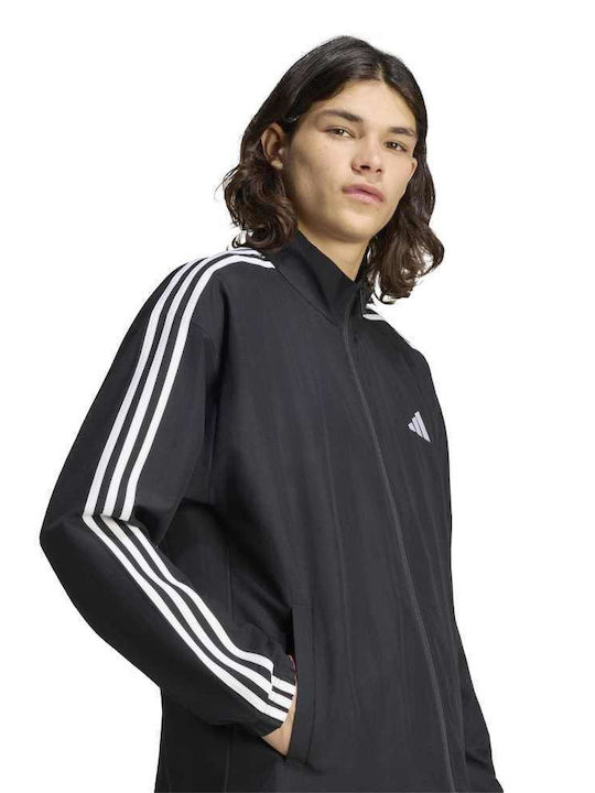Herren-Sweatpants Glänzendes Set mit Gummizug Schwarz