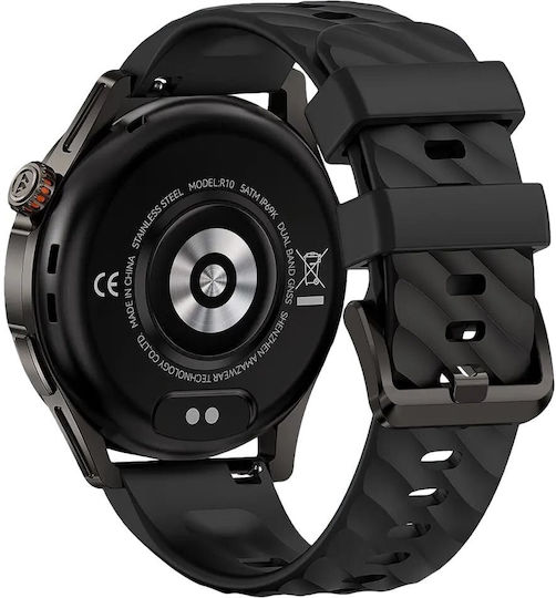 Kospet Magic R10 Stainless Steel Waterproof Smartwatch with Heart Rate Monitor Black
