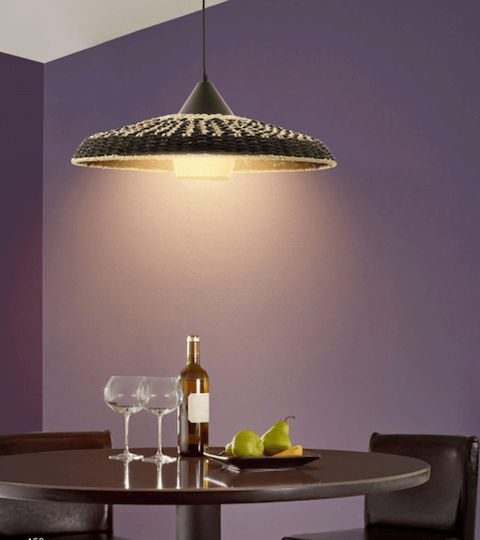 Sun Light Pendant Light Black 61x61x135cm