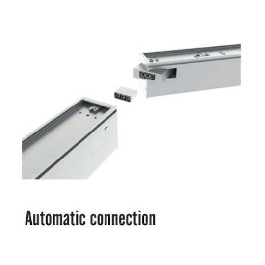 Modular Γραμμικο Φωτιστικο Led 1500x55x55 50w 3cct 3000 4000 6500 K 6000lm Ac170-265v Aλουμινιου Λευκο Universe 1-u016339