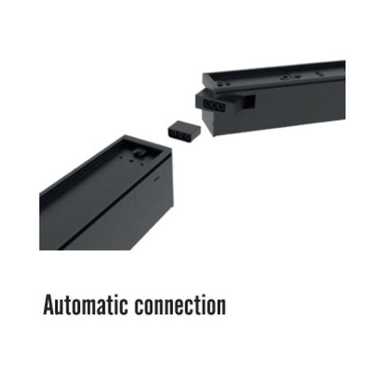 Modular Γραμμικο Φωτιστικο Led 1500x55x55 50w 3cct 3000 4000 6500 K 6000lm Ac170-265v Aλουμινιου Μαυρο Universe 1-u016308