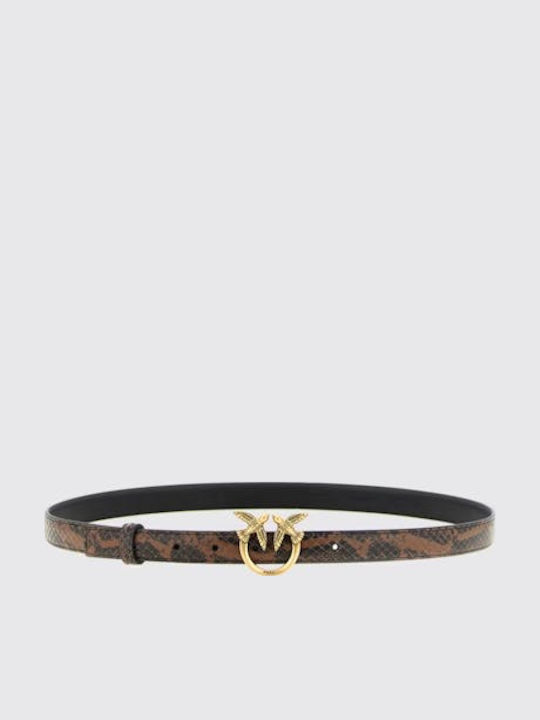 Leather Women's Belt Purple