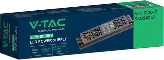 V-TAC LED Power Supply IP20 Power 120W with Output Voltage 12V