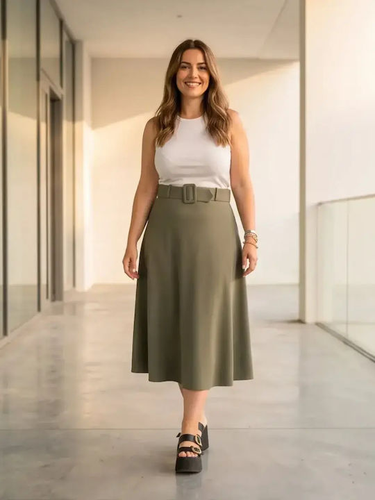 Maxi Khaki Skirt