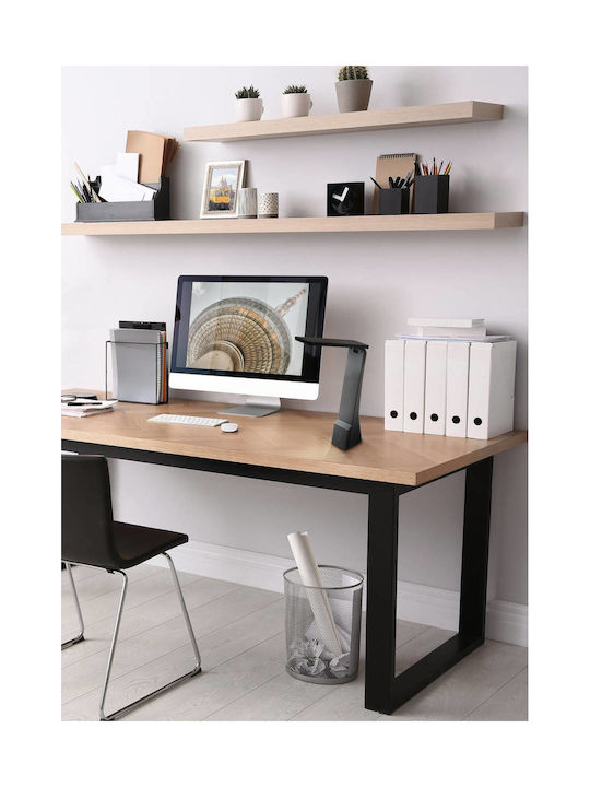 Eglo La Seca Rechargeable LED Office Lamp Foldable in Black Color