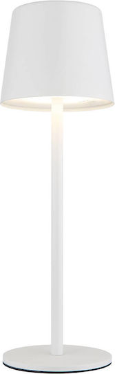 Globo Lighting Μεταλλικό Πορτατίφ LED με Λευκό Καπέλο και Βάση