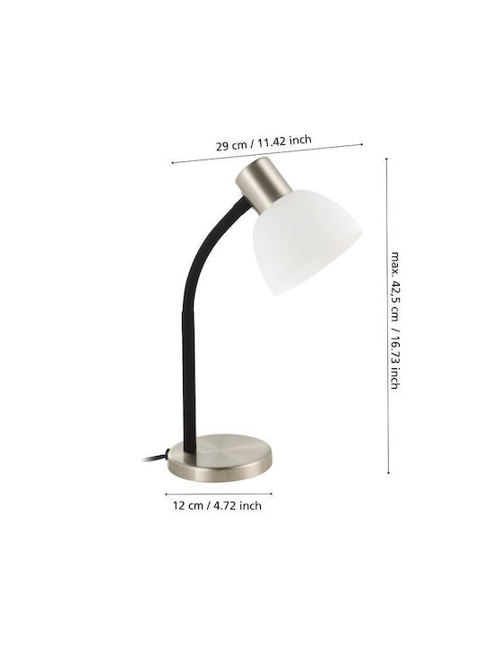 Eglo Office Lamp for Socket E14 in Gray Color