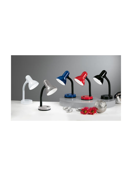 Eglo Basic Office Lamp with Flexible Arm for Socket E27 in Blue Color