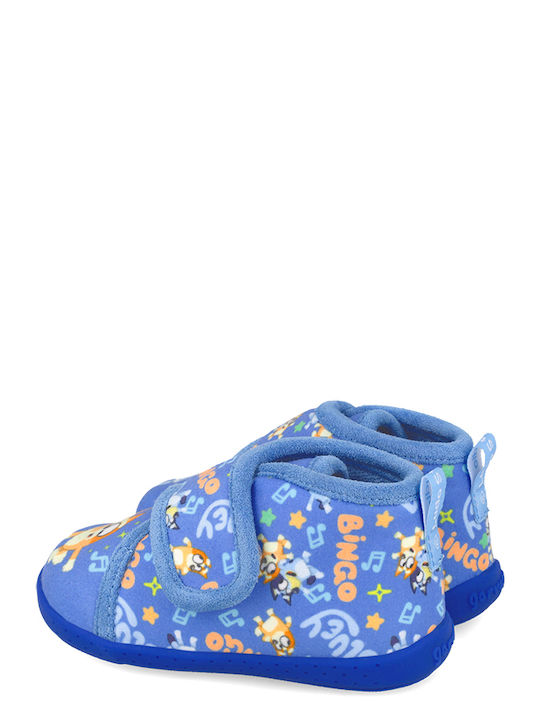 Anatomische Kinderhausschuhe Stiefel Blau