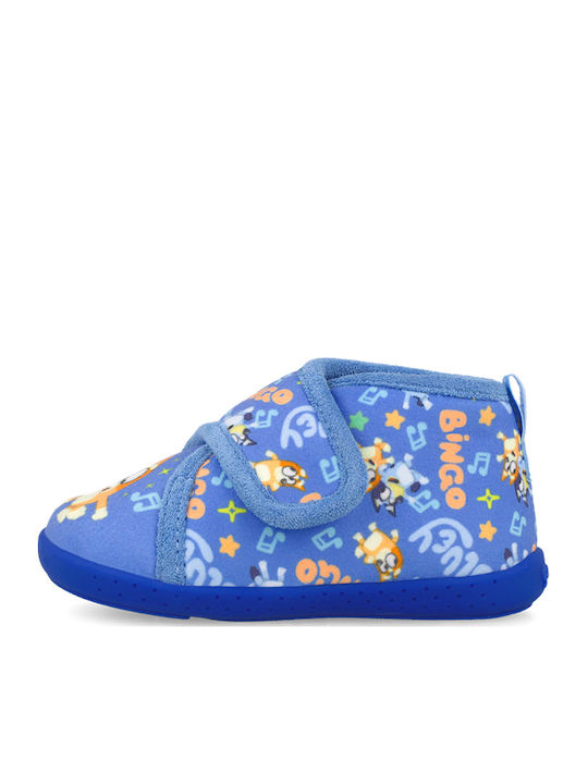 Anatomische Kinderhausschuhe Stiefel Blau