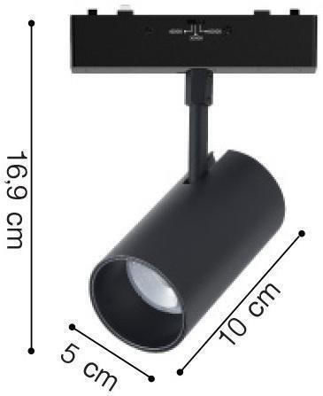 Inlight LED Γραμμικό Φωτιστικό Οροφής 9W Θερμό Λευκό Μ16.9xΒ10xΥ5εκ.