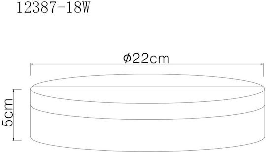Globo Lighting LED Панел 12W с Неутрално бяло Светлина 4000К