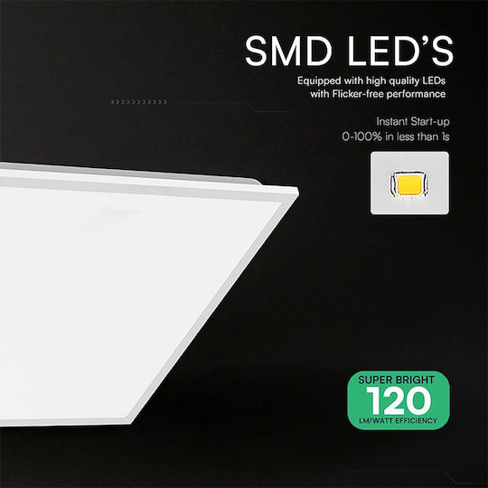 V-TAC V-TAC Quadratisches Außen-LED-Panel 40W mit Natürliches Weiß Licht 4000K