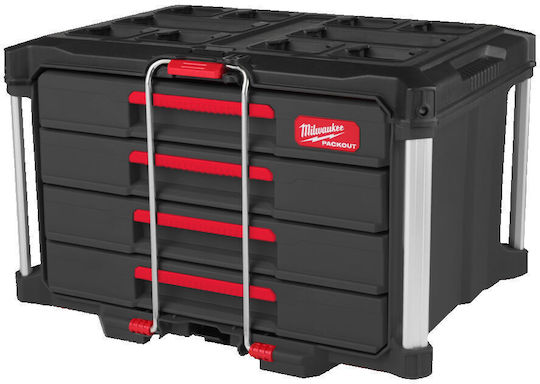 Milwaukee Συρταριέρα Εργαλείων Plastic 4 Slot W36.3xD36.3xH41.4cm Packout