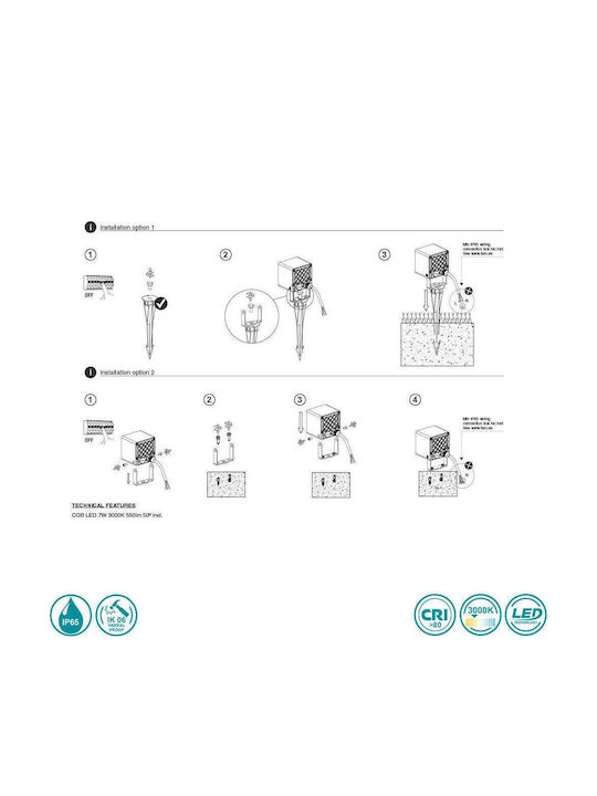 Faro Barcelona Lămpi Cu LED-uri Sobek Alb Cald 70151