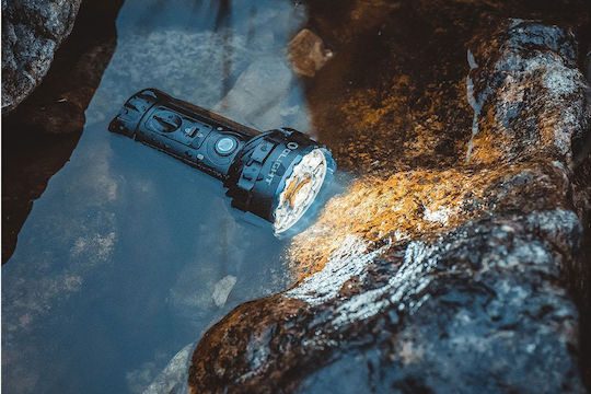 Olight Rechargeable Flashlight LED IPX8 with Maximum Brightness 14000lm Marauder 2 Black