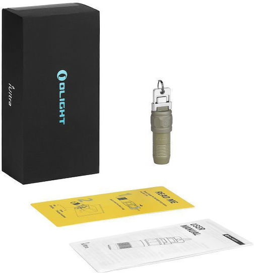 Olight Rechargeable Keychain Flashlight LED with Maximum Brightness 180lm Khaki