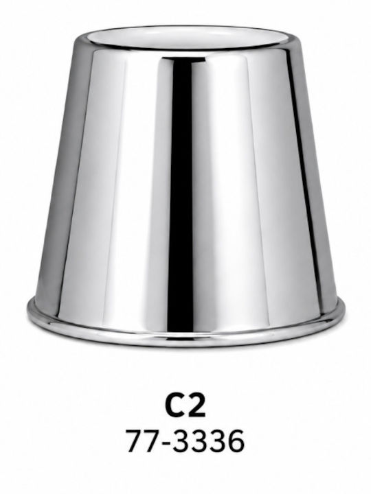 Home Lighting Κωνικό Καπέλο Φωτιστικού Ασημί με Διάμετρο 14cm