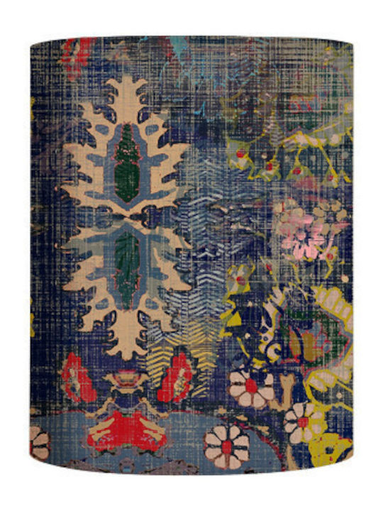 Lampshade 1xe14 Blue Velvet Φ17.5cm Persia Sh101108-e Ebb&flow Sh101108-e Blue