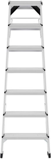 Hailo Aluminum Double Staircase 2x7