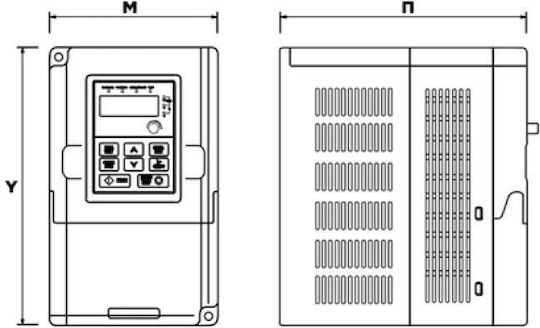 Invt Geschwindigkeitsregler 220V 1Ph 0,75KW 03.048.0139