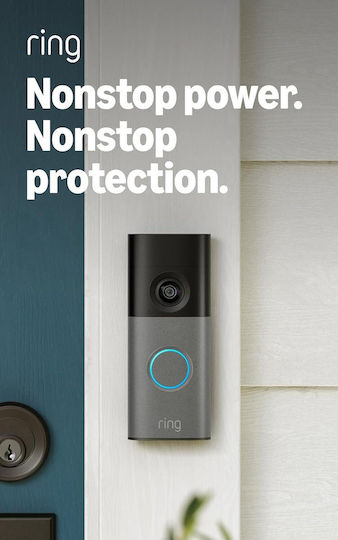 Ring Wired Video Doorbell Wi-Fi Compatible with Alexa Gray
