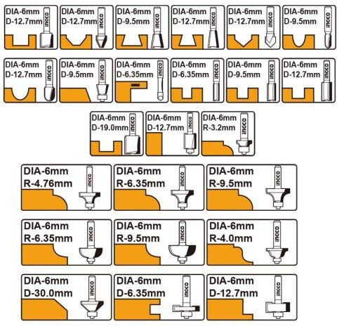 Ingco Set Freze 24buc