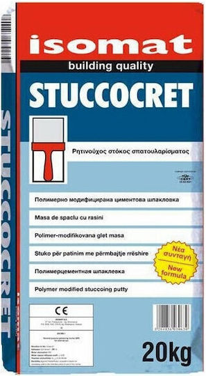 Isomat Stuccocret Стокове Обща Употреба Акрилен Смолист Бял 20kg