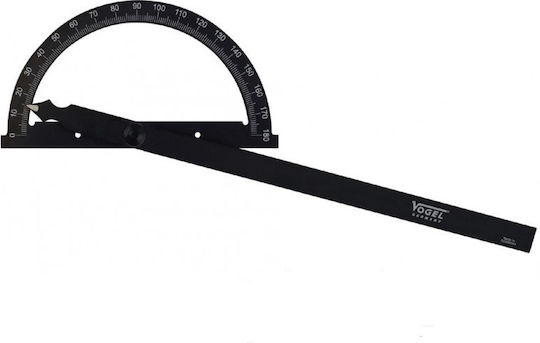 Vogel Steel Angle Ruler with Protractor 12cm