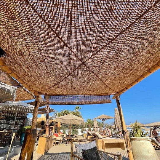 Showood Ορθογώνιο Πανί Σκίασης Καφέ με Κρίκους 3x2m