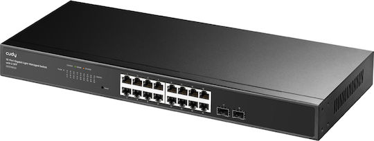 Cudy GS1016ES2 Managed Switch with 16 Gigabit (1Gbps) Ethernet Ports and 2 SFP Ports