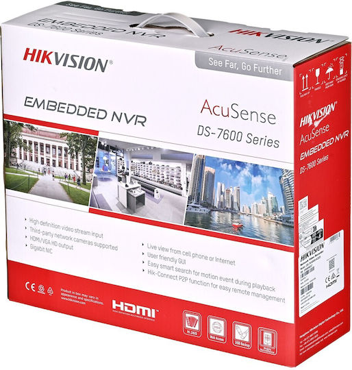 Hikvision DS-7616NXI-K2(D) Überwachungsvideorekorder 16 Kanäle mit 4K Auflösung
